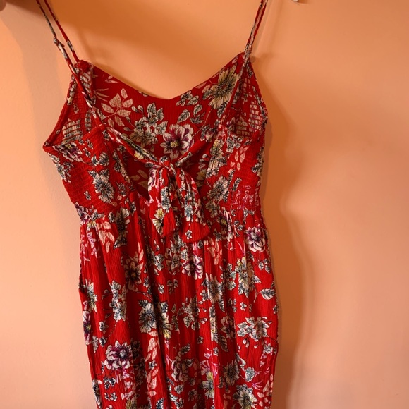 FLORAL JUMPSUIT WITH TIE-BACK BY PATRONS OF PEACE - Picture 2 of 4